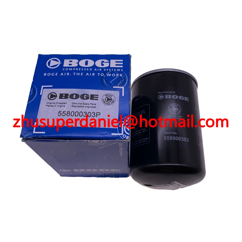 4pcs/lot 558000303P Genuine BOGE Air Compressor Coolant Oil Filter Element OF