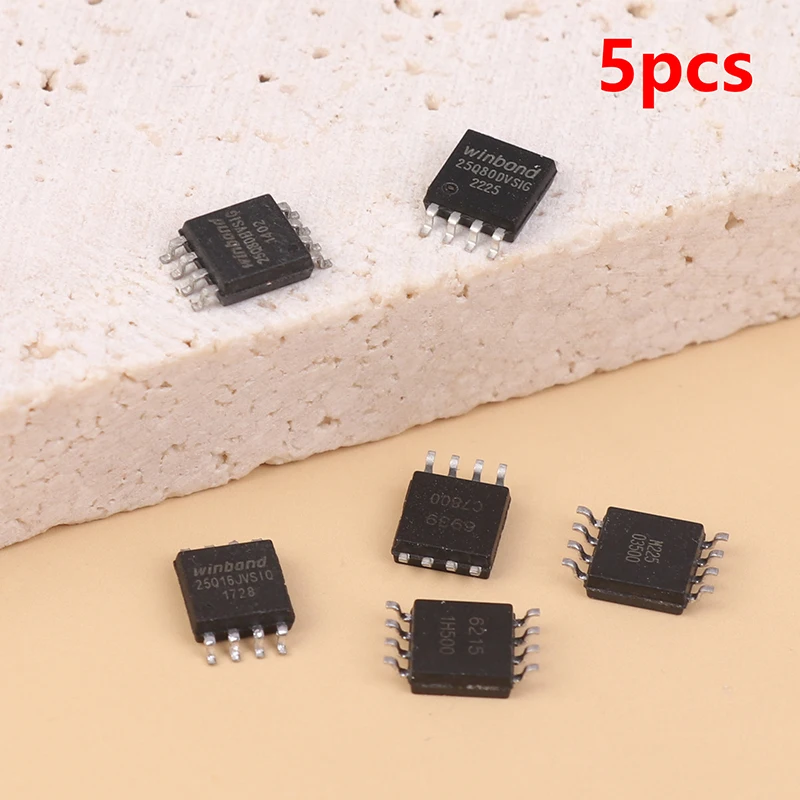 

5pcs W25Q80DVSIG Q16JVSSIQ Q32JVSIQ Q64JVSQ Q128FVSSIG Flash Memory IC Chip Tool