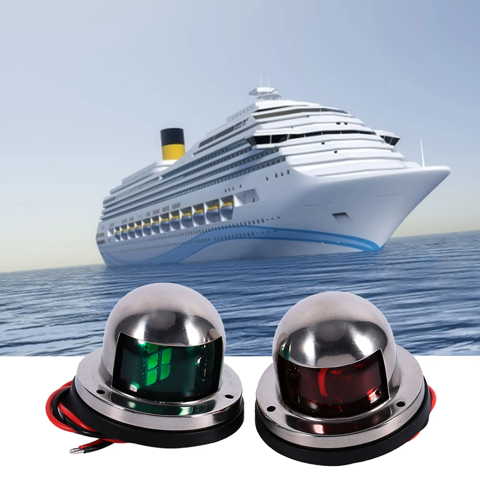 

Нержавеющая сталь 12 В светодиодный морской лодочный яхт красный зеленый лук навигационный фонарь морская лодка яхта светодиодный светильник светодиодный светильник для морской лодки яхты