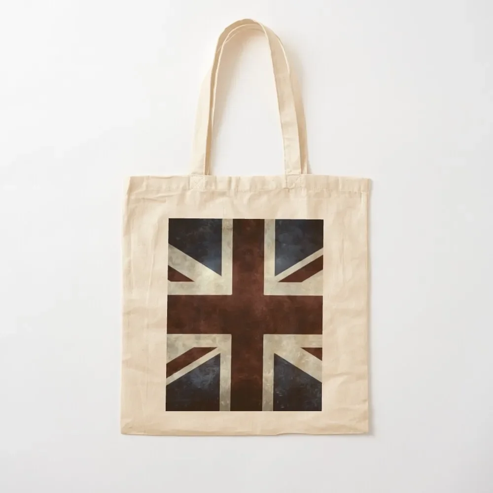 A grunge looking distressed Union Jack uk version Tote Bag custom canvas bag the tote bag shopper bags