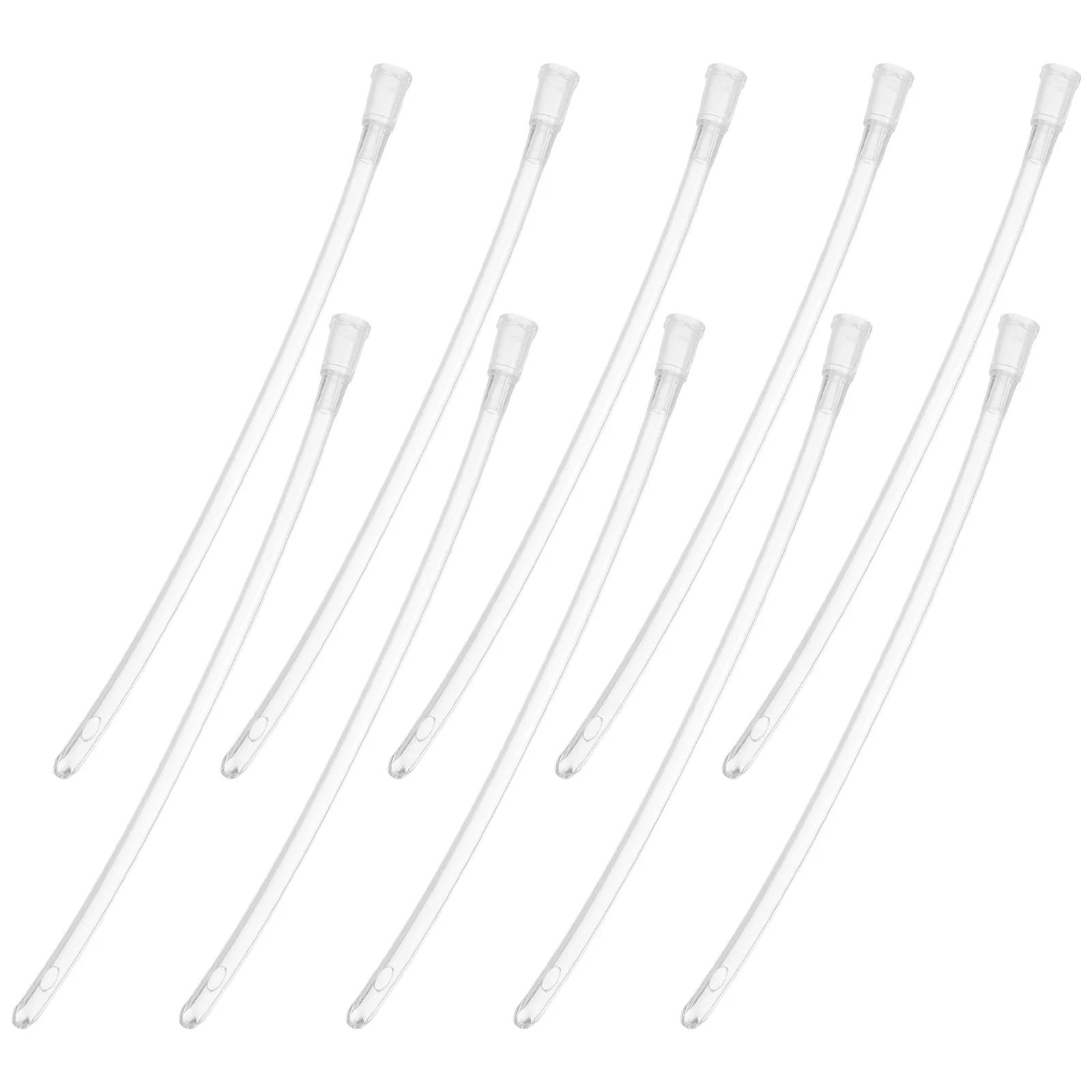 

100pcs Tubes Transparent Replacement Bird Accessories Durable Abs Material For Parrots Budgies Small Birds Hand Supplies