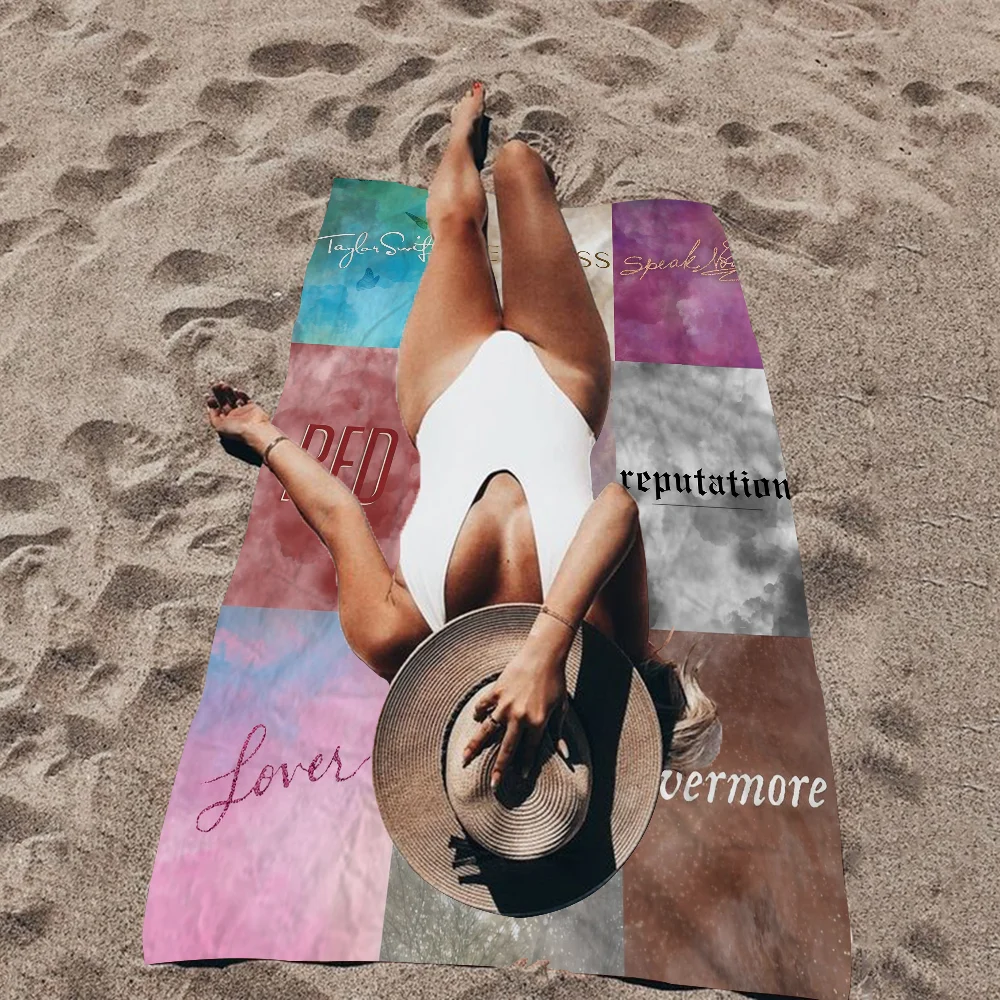 Vintage Pop Singer T-Taylor-Swift Microfiber Printed Beach Towel Mountain Climbing Yoga Beach Swimming Absorbent Soft Towel