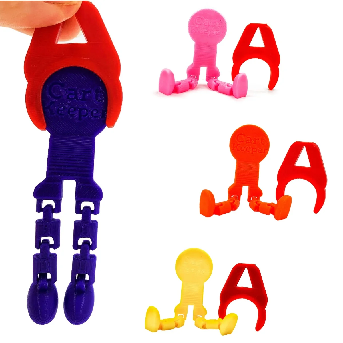 3D Printing Popular Creative Shopping Cart Holder, Small Person Model, Statue Joint, Movable Home Living Room Decoration Ornamen
