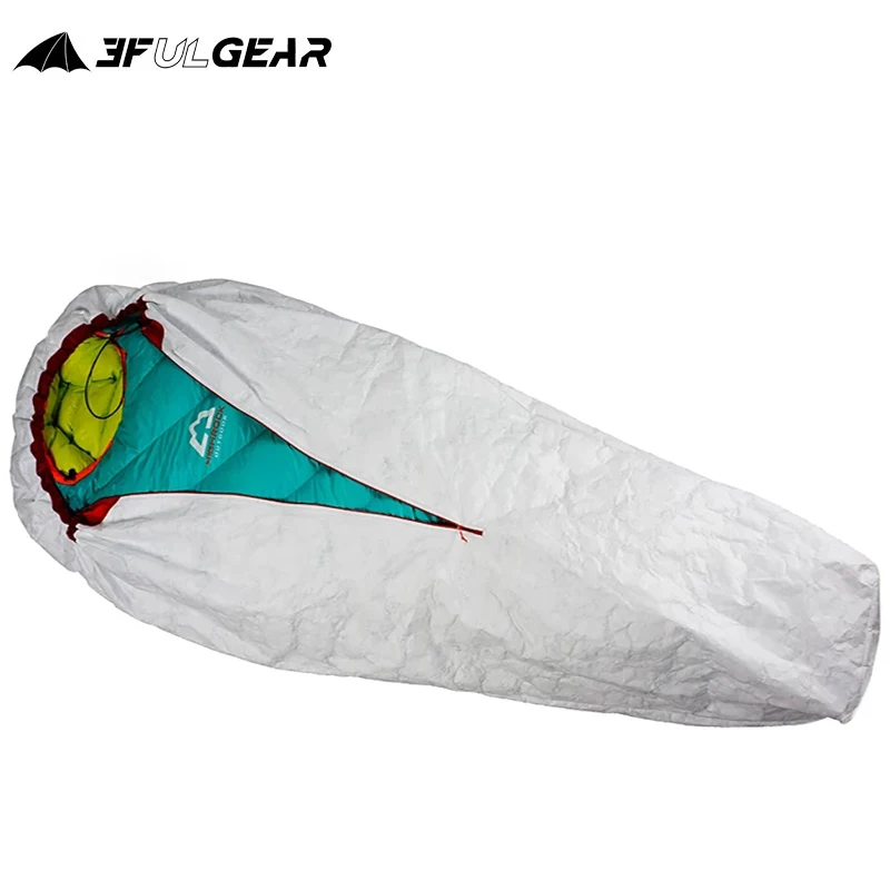 

3F UL GEAR Portable TYVEK Sleeping Bag Cover Inner Breathable Warming Waterproof Ultralight Liner Bivy Bag Camping Equipment