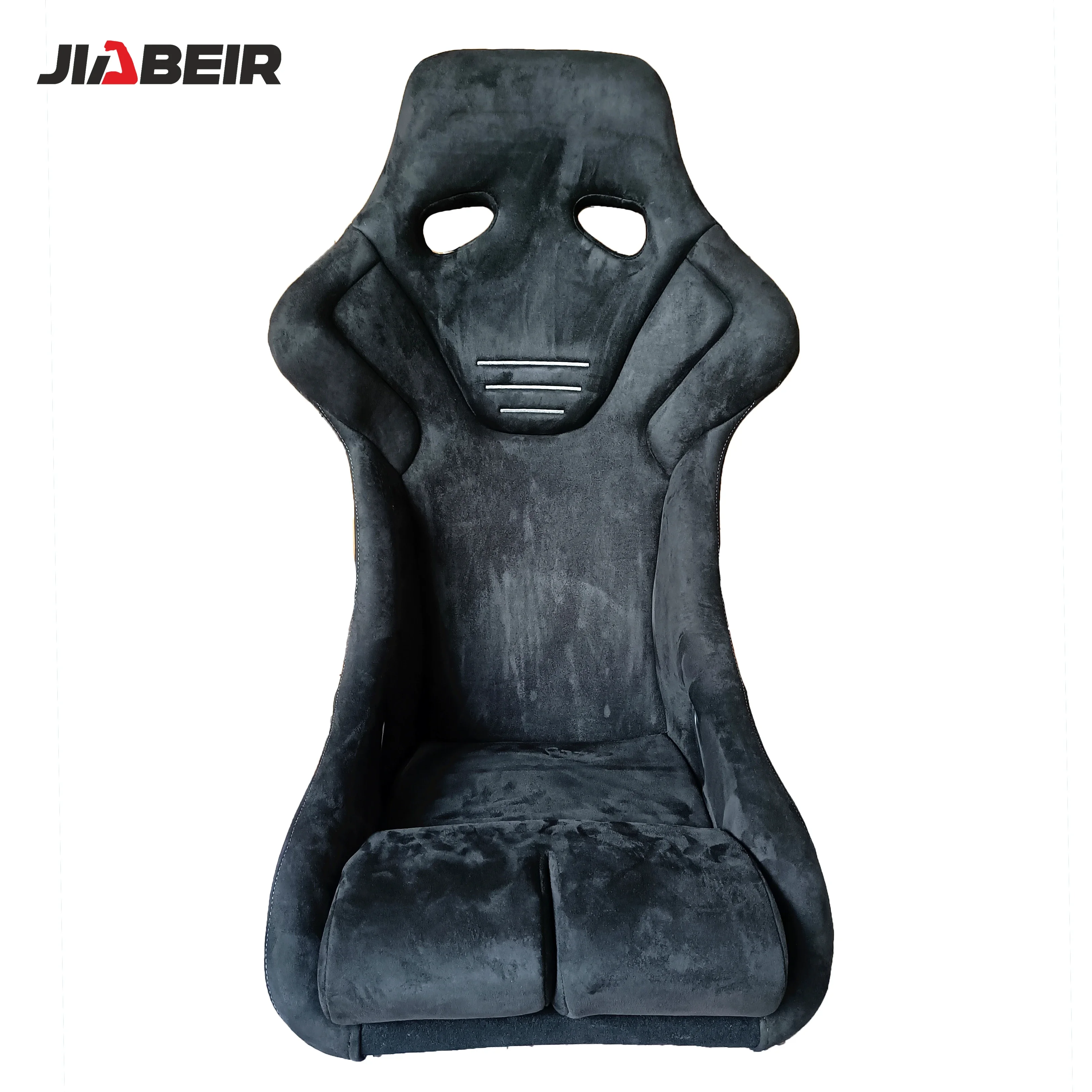 JIABEIR 9001Universal Slider Black Suede Alcantara Carbon Fiberglass Back Racing Bucket Seat