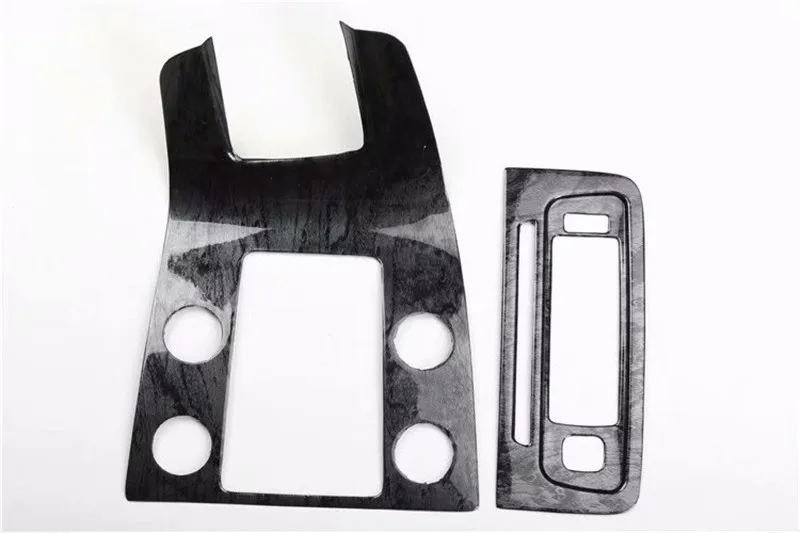 2pcs/lot ABS carbon fiber grain or wooden grain Central control panel decoration cover for 2014-2018 Volvo S60