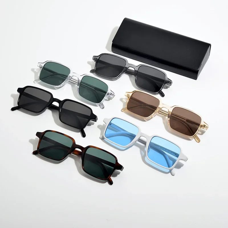 

New Square Sunglasses for Men High-quality Handmade Large frame Outdoor Sports UV400 Protection Women's Polarized SUN GLASSES