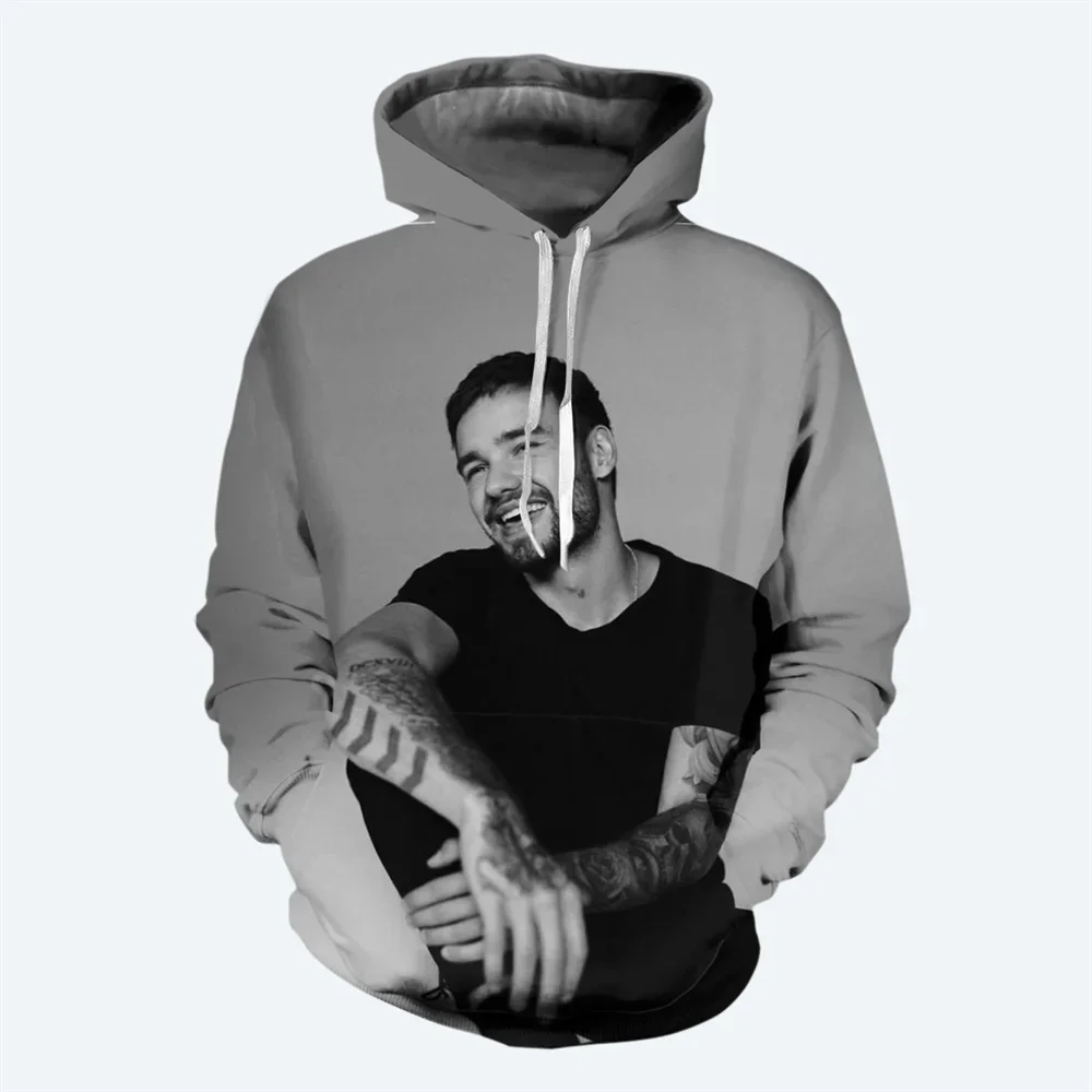 New Autumn and Winter Singer Liam James Payne 3D Printed Hoodie Classic Casual Sweater Fashion Street Hip-hop Style Men's Hoodie