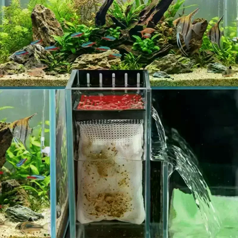 Filtration Aquarium Filter Bag Compact Hang On Filter Water Pump Box Drip Circulation System Wall Mounted Efficient