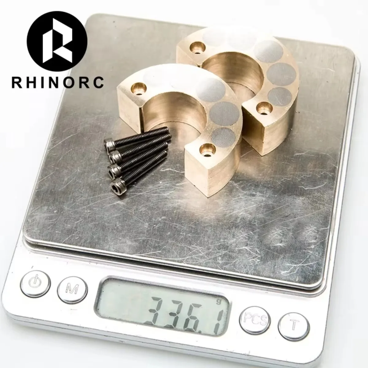 Portalachsgewichte aus Messing und Wolframstahl für RHINO Capra-Achsen, Upgrade-Teile, Gegengewicht