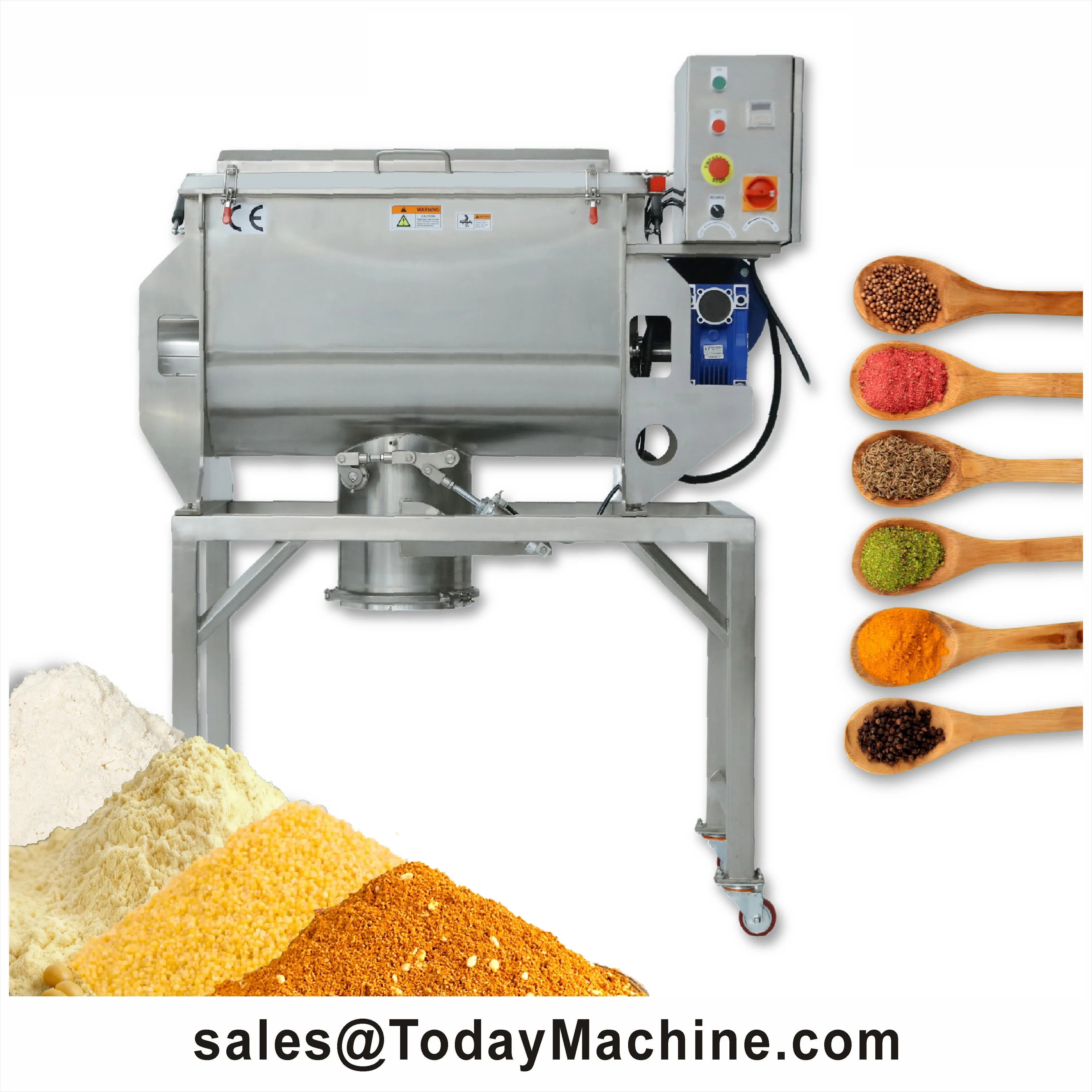 

Horizontal Industrial Food Chemical Blending Machine Dough Slot Ribbon Powder Mixer Mixing Machine