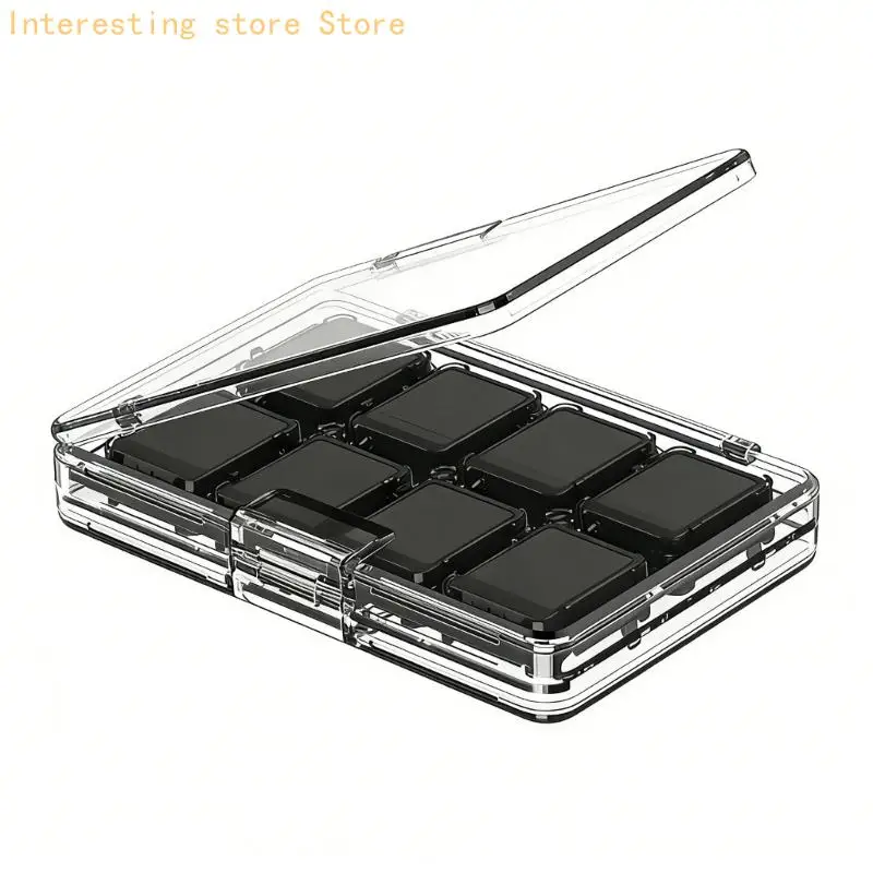 16 Capacity Shockproof Game Card Storage Box Scratch Resistant ABS Game Card Planner for Switches 2 Includes Double Layer 55KC