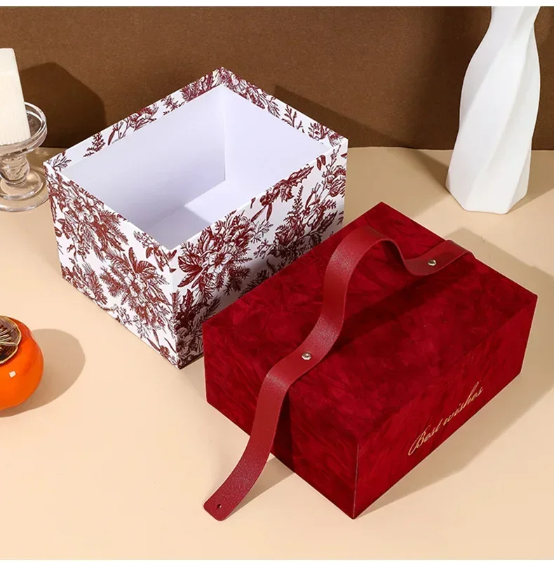 Velvet Treat Box Candy Box Wedding Party Favor Valentine\'s day Gift Box Paper Boxes for Gift Packaging Birthday Decoration