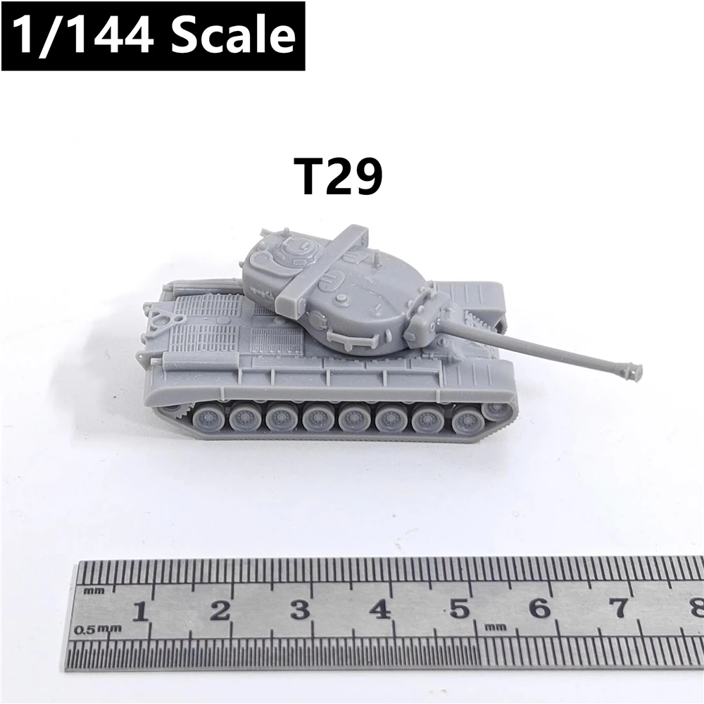 

WWII US Army T29 Heavy Tank,3D Printed,1/144 Scale Mini Tank Model,Resin,Paintable