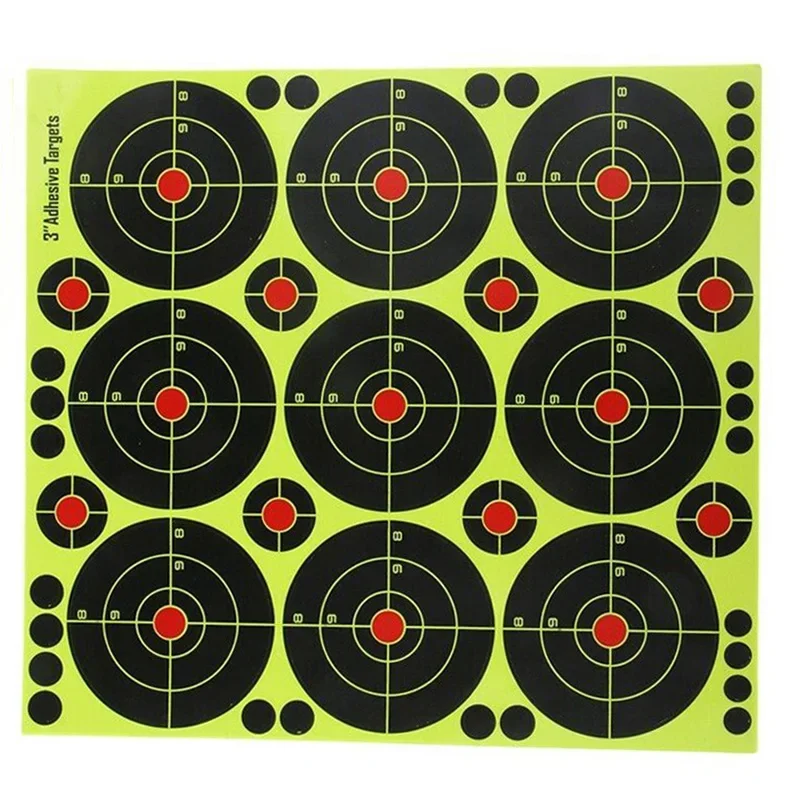 

90Pcs 3 Inch Targets Reactive Splatter Paper Reactivity Aim Shoot Target Hunting Accessories Target For Archery Targeting