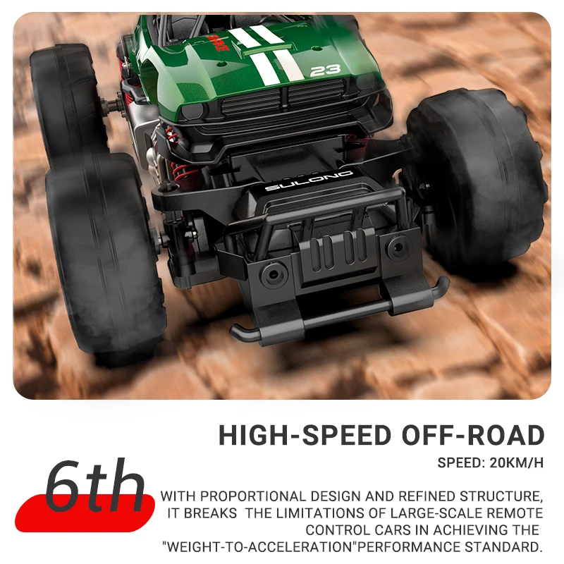 

Sulong SL301 1:14 Радиоуправляемая машина из сплава — 4WD горный внедорожный альпинистский, высокоскоростная гоночная игрушка для мальчиков