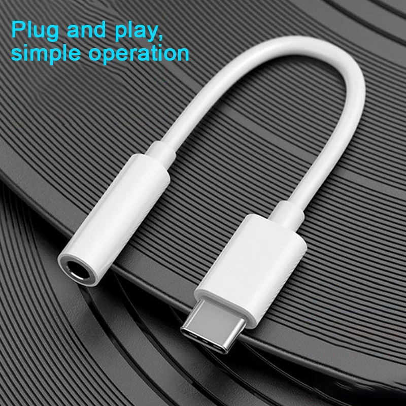 Type C To 3.5mm Jack Earphone Audio Adapter Aux Cable USBC Male To 3.5 Female Audio Aux Converter Charger Cable