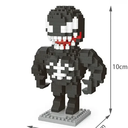 Hero Cartoon Micro Particle Building Blocks Children Assembly Toy Anime Action Figure Boy Girl Kid Gift Cute Toy Building Bricks