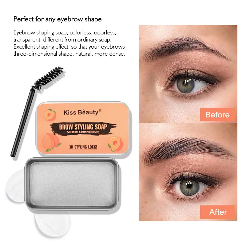 Gel para cejas de larga duración, cera para esculpir, resistente al agua, 3D, peinado de cejas salvajes, maquillaje fácil de usar, 1 unidad