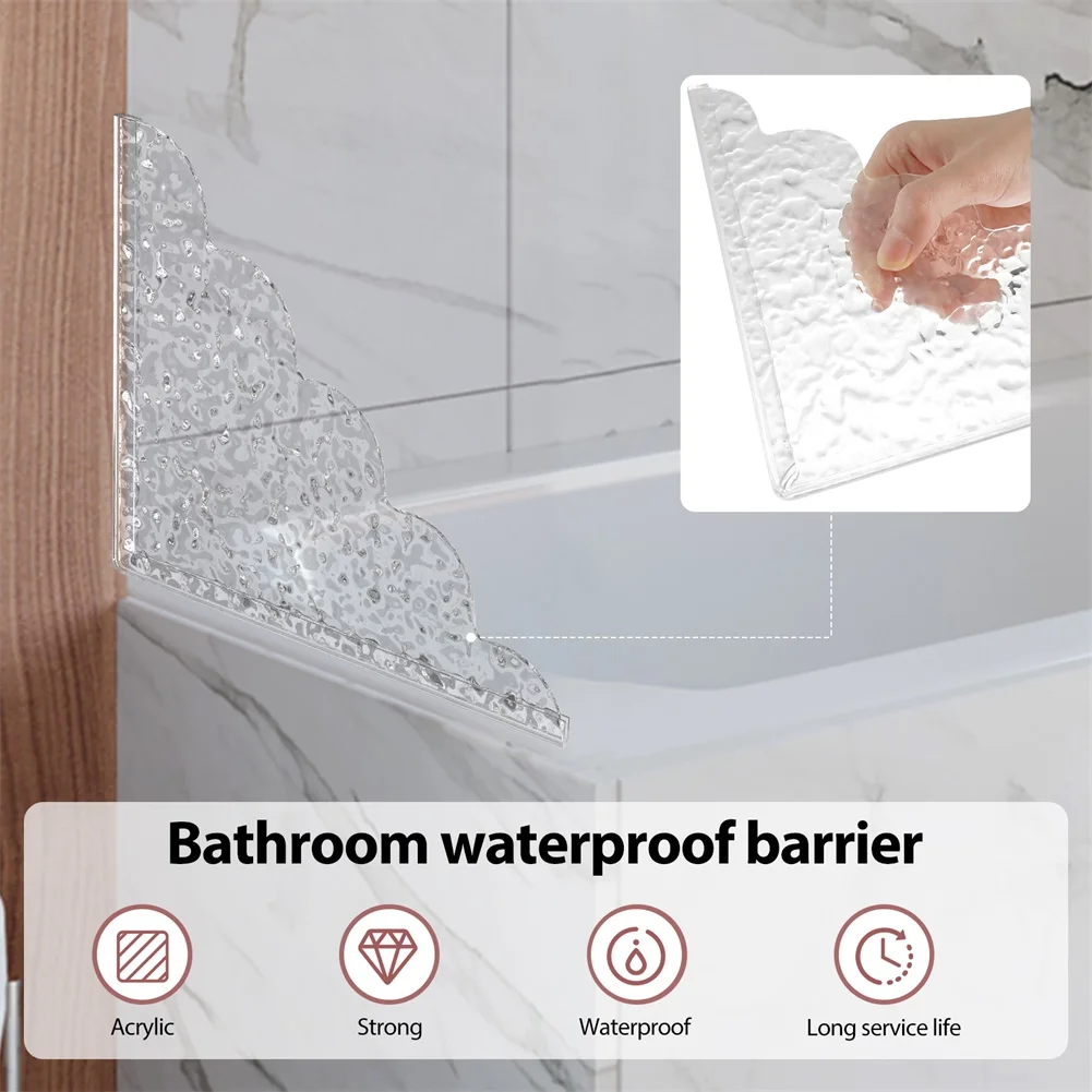 Silicone Base Binder Shower Spatter Guard For Bathtubs Acrylic Material Silicone Base Peel-off Protective Film