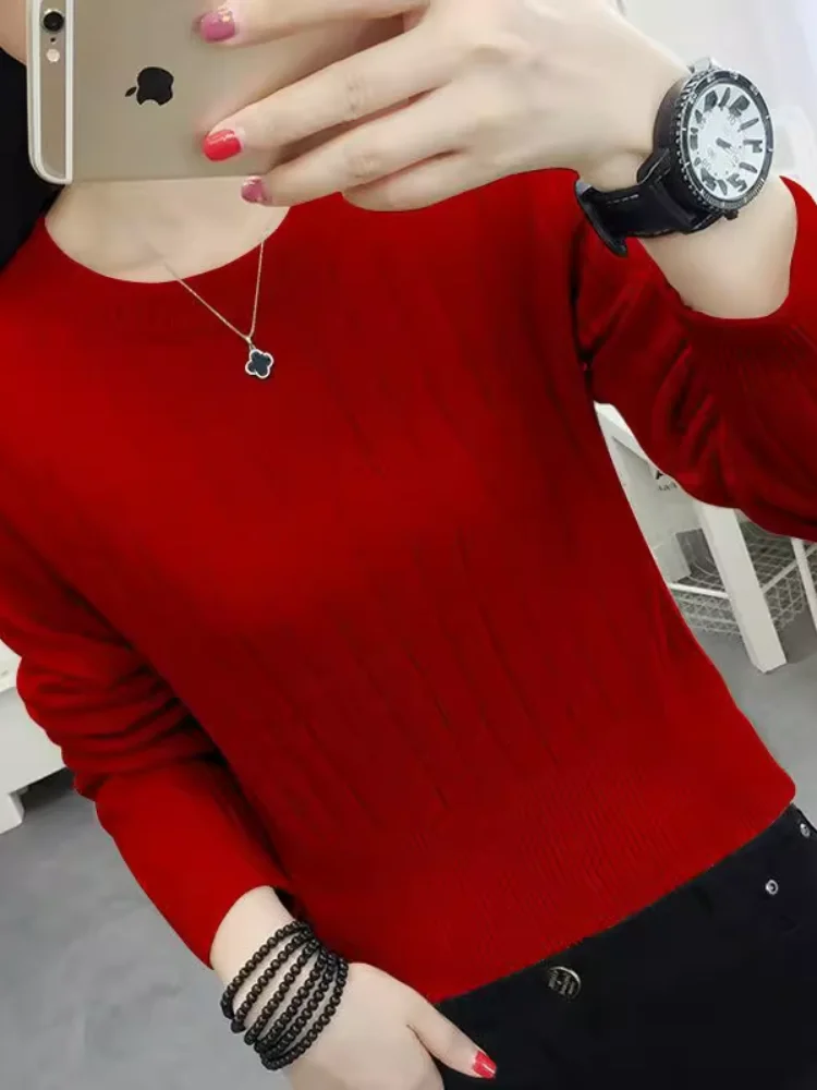 

Длинный вязаный свитер Slim Fit Sve Base Layer irt, женская модная внутренняя одежда, круглый, весенний сезон, обычный, тонкий