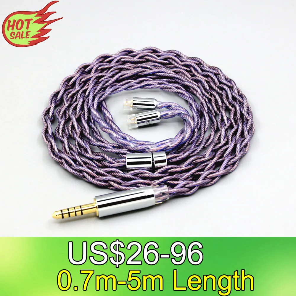 

Type2 1.8mm 140 cores litz 7N OCC Headphone Earphone Cable For Sennheiser IE8 IE8i IE80 IE80s Metal Pin LN007866