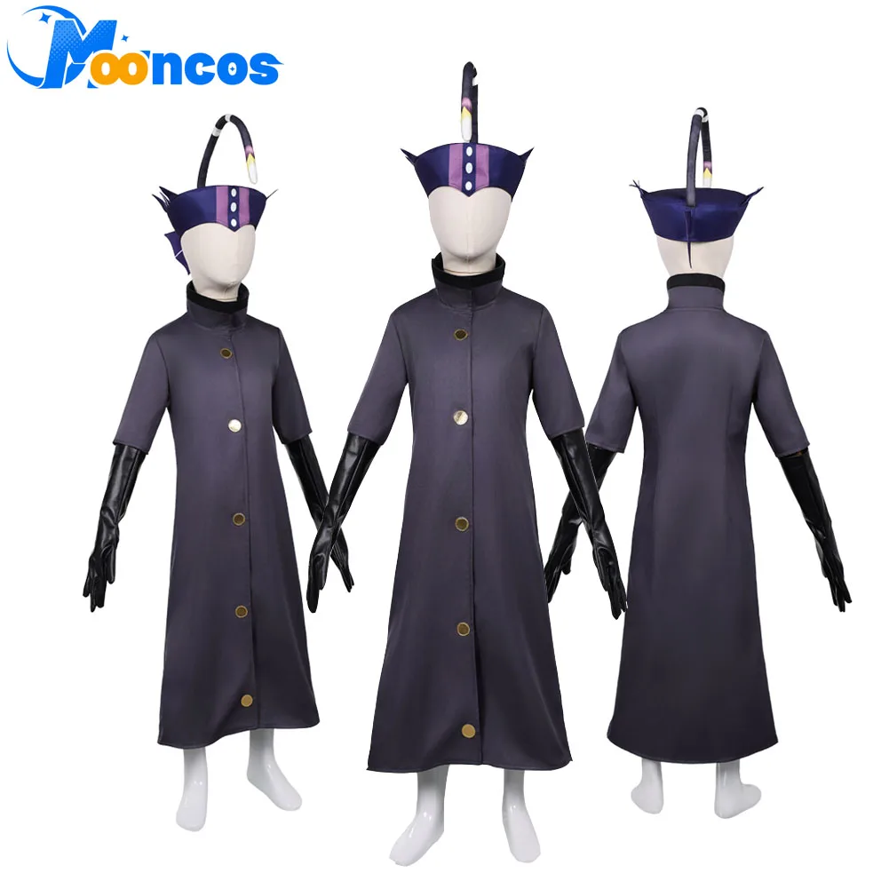 

Детский карнавальный костюм Baxter, шляпа, пальто, перчатки, аниме Hazzbin, маскировочный наряд для отеля для мальчиков, карнавальный костюм на Хэллоуин