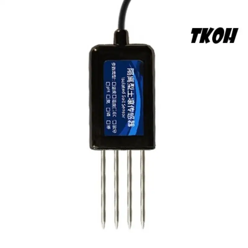 

TKOH-Isolated Soil Sensor Temperature Humidity Nitrogen Phosphorus Potassium PH Value Salt RS485 Detector