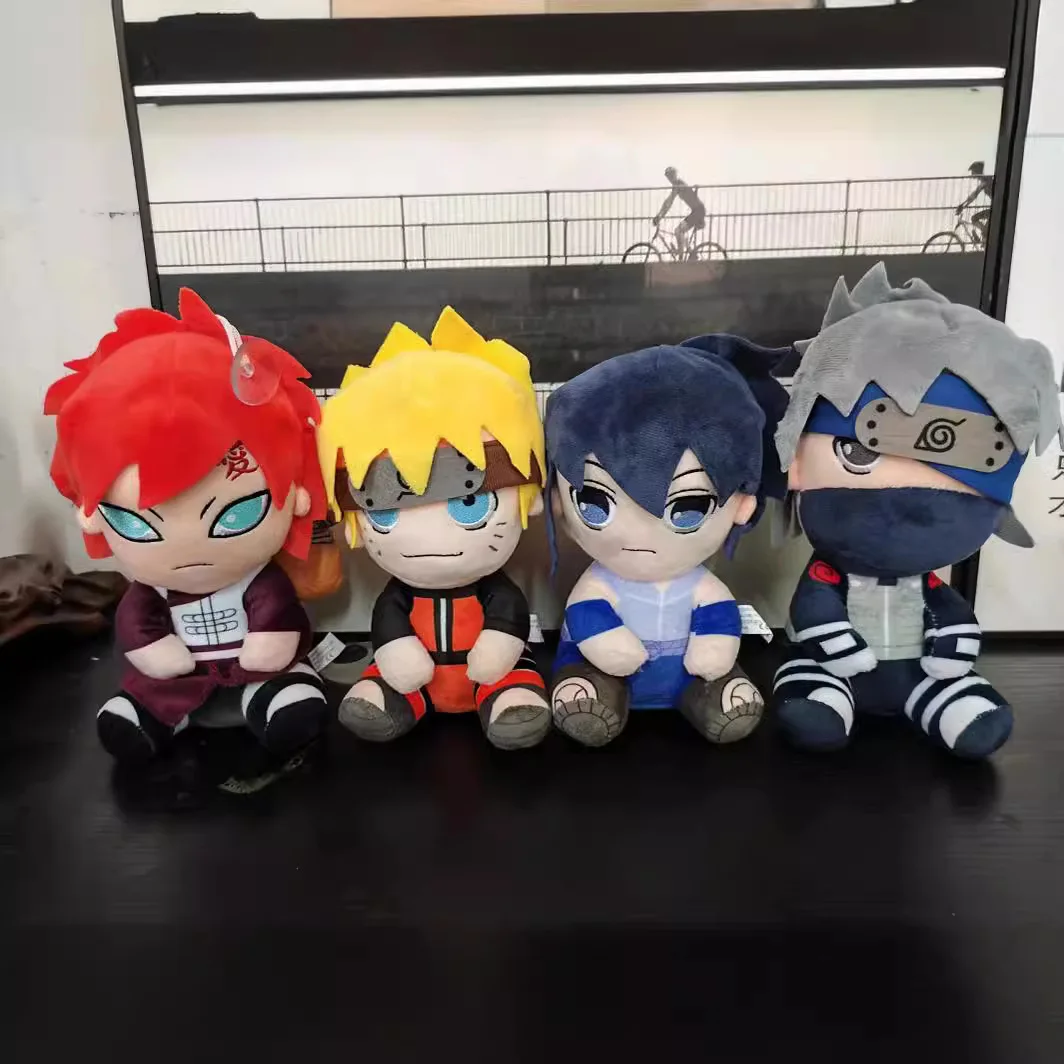 20CM Cartoon Anime Plush Doll Kakashi Gaara Sasuke Comfort Pillow Anime Lover Gift Ornament Soft Toy for Fans
