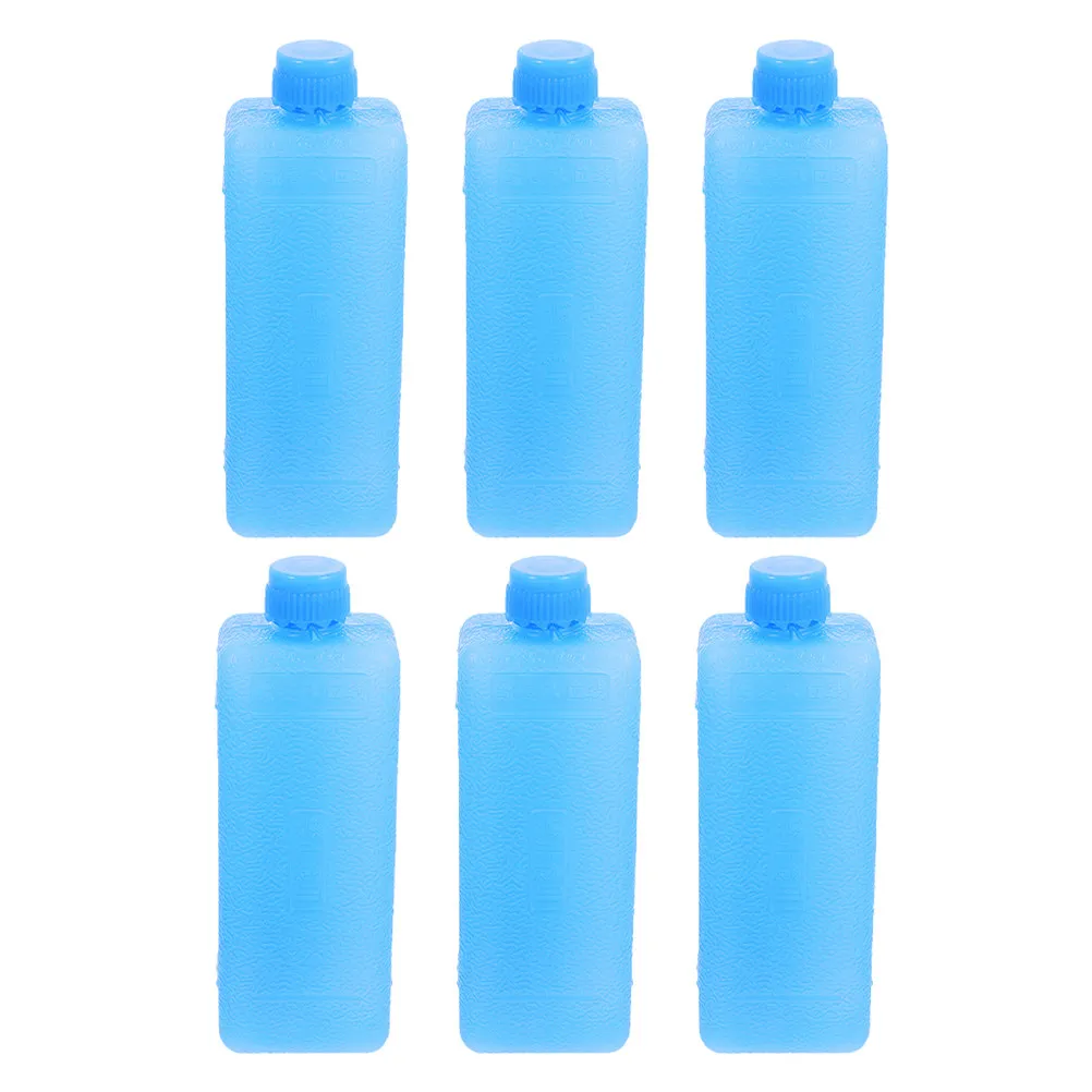 6pcs Reusable Water-Filled Freezer Ice Boxes Mini Freezer Ice Pack Cooler Ice Case For Air Conditioner Fan Lunch Bag 11.5x4x3 Cm