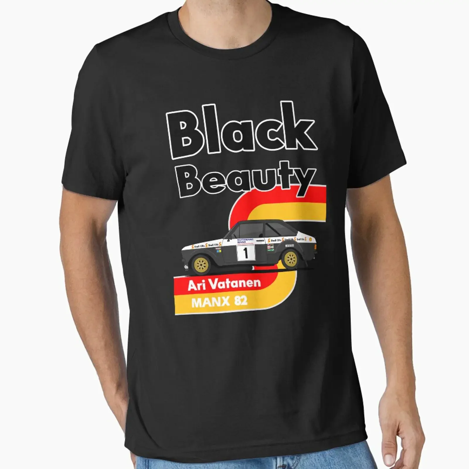 Ari Vatanen Black Beauty Escort MK2 diseñado y vendido por purpletwinturbo vintage, estilo vintage, casual, elegante, para hombre, ligeramente desgastado.
