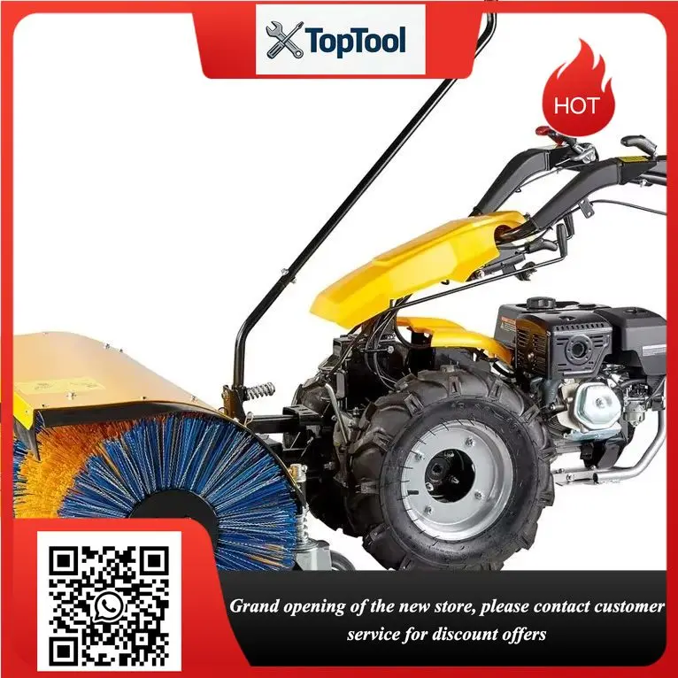 7-in-1 Function Lawn Mower Grass Cutter Scythe Walk behind Two Wheel Tractor with Cultivator Snow Blower Plough Features