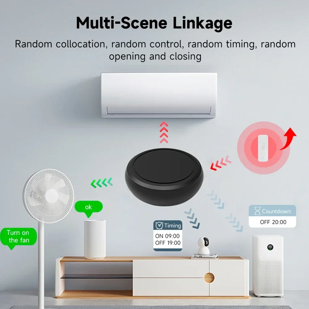 Tuya Zigbee IR Remote Control - Replace TV/DVD/AUD/AC Remote, Smart Life APP, Alexa/Google Assistant (Need Zigbee Hub)