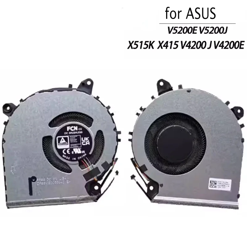 NEW Laptop CPU Cooling Fan for ASUS Vivobook X415 X415DA X415MA M515DA M515UA X515DA X515JA  Fans Cooler Radiator 13NB0SQ0T03011