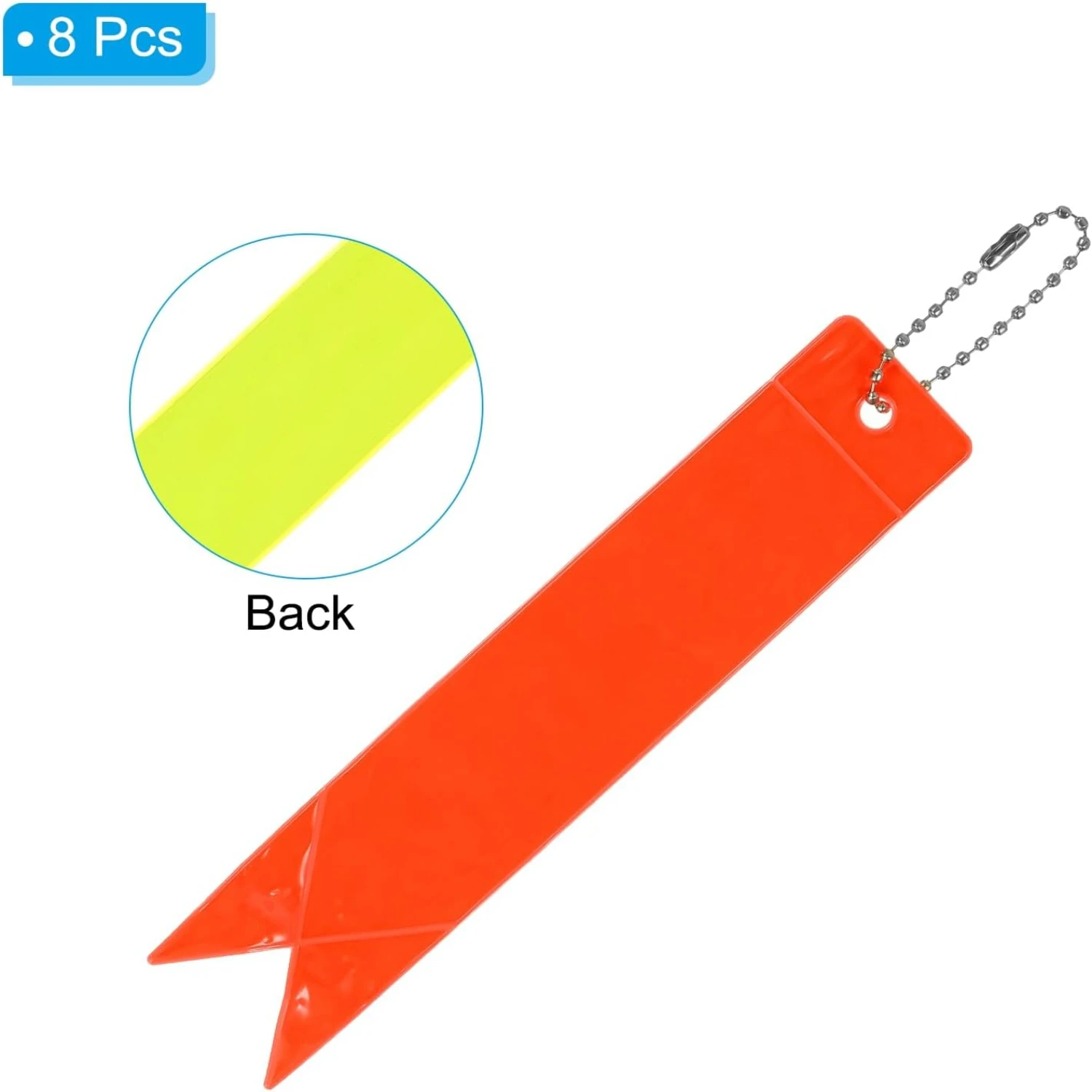 Zachowaj bezpieczeństwo i widoczność dzięki temu ulepszonym 8 sztuk jasnych, wysokiej widoczności breloków do kluczy z odblaskowymi wisiorkami. Z żywymi
