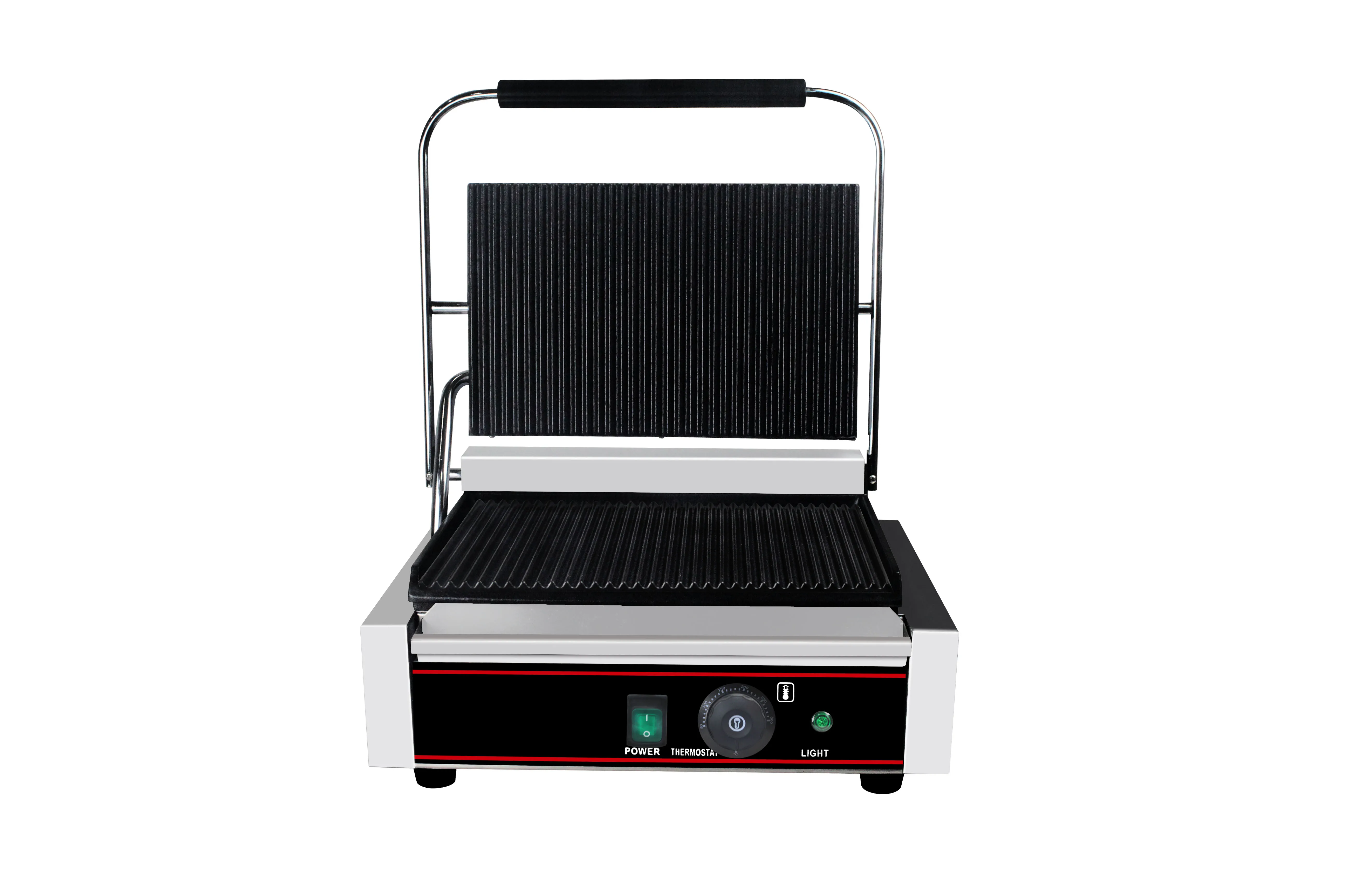 High-Efficient Single Head Commercial press grill sandwich maker electric contact grill sausages