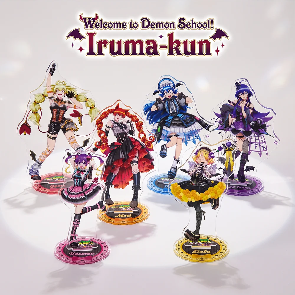 Anime Welcome to Demon School! Iruma-kun Kuromu Ameri 15CM Acrylic Stand Keychain Room Decoration Desk Decor Collect Gifts