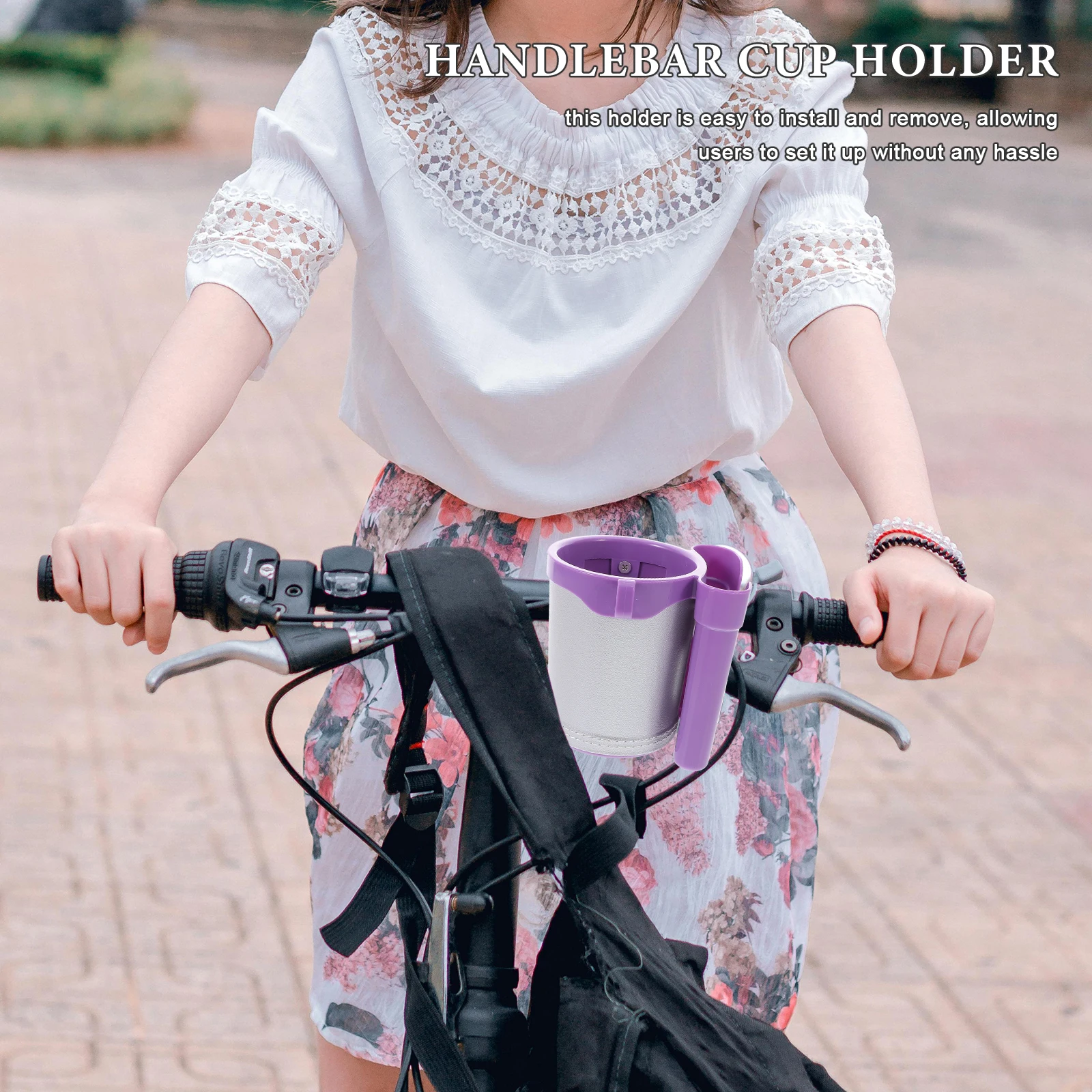 

Bicycle Cup Holder Handlebar Bike Cupholder Accessories Coffee Holders for Drinks Bottle Cage with Cell Phone