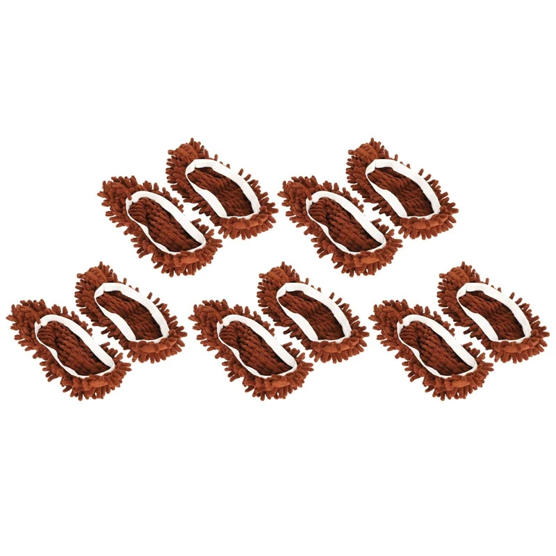 ที่คลุมรองเท้าม็อบผ้ากำมะหยี่10ชิ้นที่คลุมรองเท้าขี้เกียจที่คลุมหัวไม้ถูพื้นที่คลุมรองเท้าทำความสะอาด