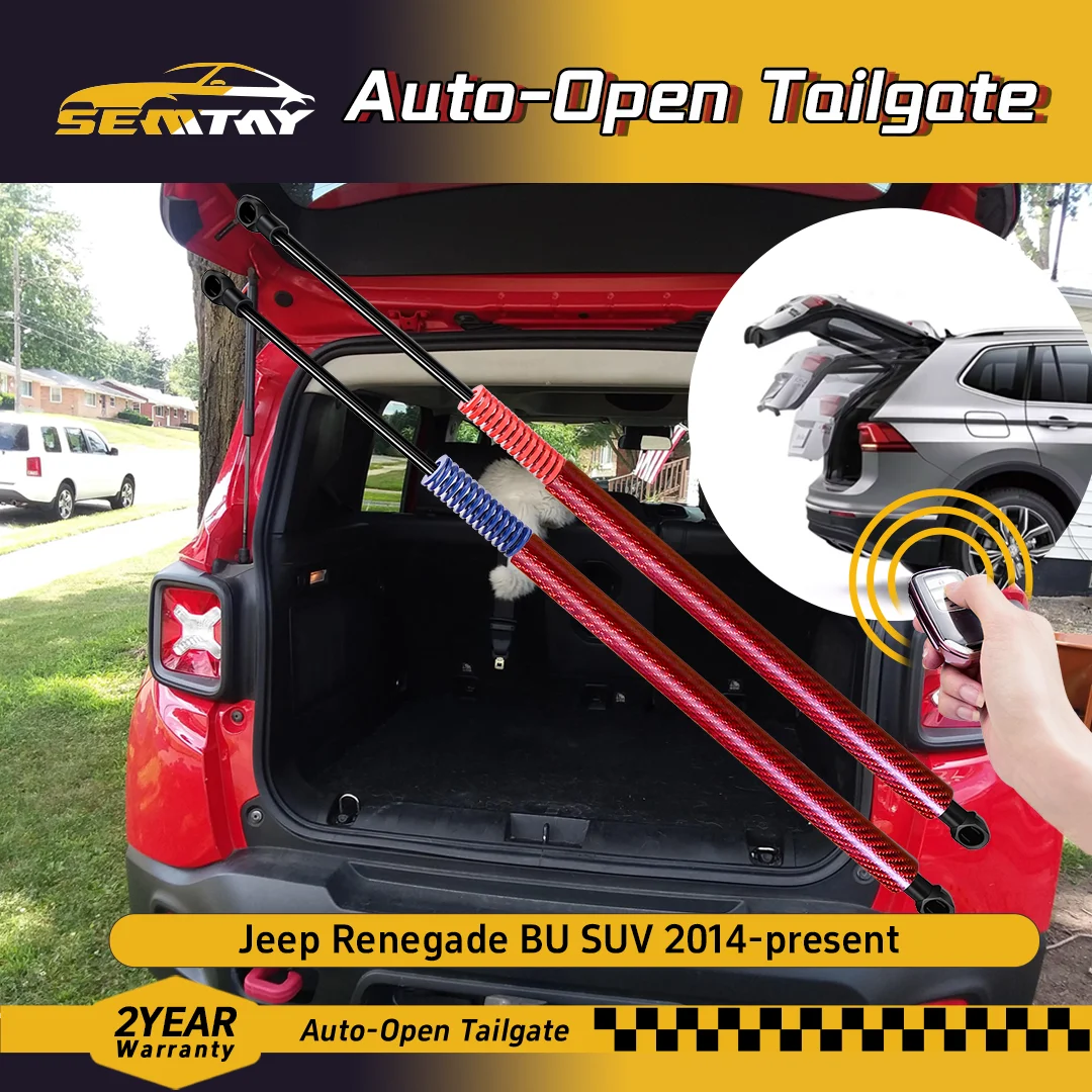 

SEMTAY Automatic Lifting Trunk Struts with Spring for Jeep Renegade BU SUV 2014-present Rear Tailgate Boot Lift Supports