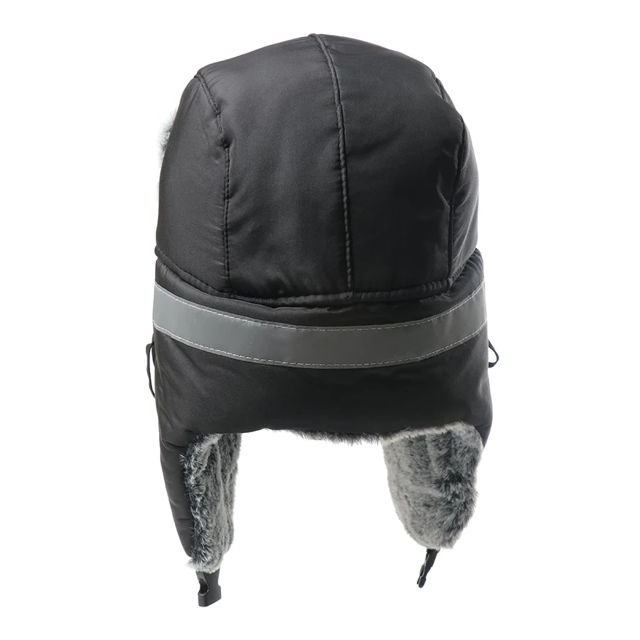 CAMOLAND Gorro de bombardero térmico de piel sintética para invierno, estilo militar del ejército soviético unisex con orejeras para el cuello y la cara, gorros de nieve para clima frío