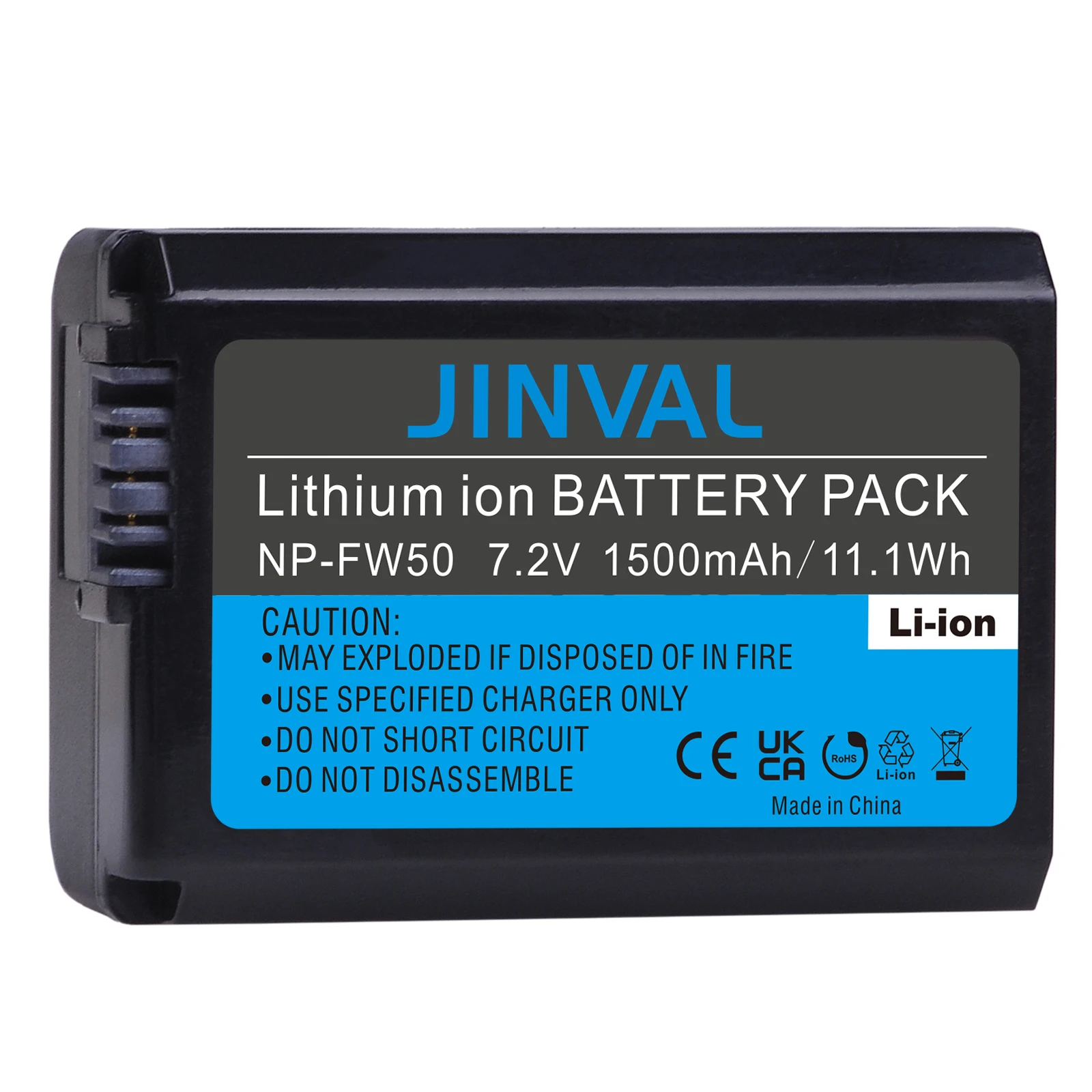 

JINVAL NP-FW50 Battery 1500mAh NP FW50 Rechargeable Batteries For Sony A6400 A6300 A6500 A7 A7II A7RII A7SII A7S NEX-7 NEX-F3