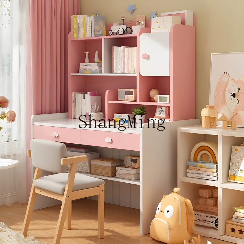 CL Student Home Lifting Learning Writing Desk Bookshelf