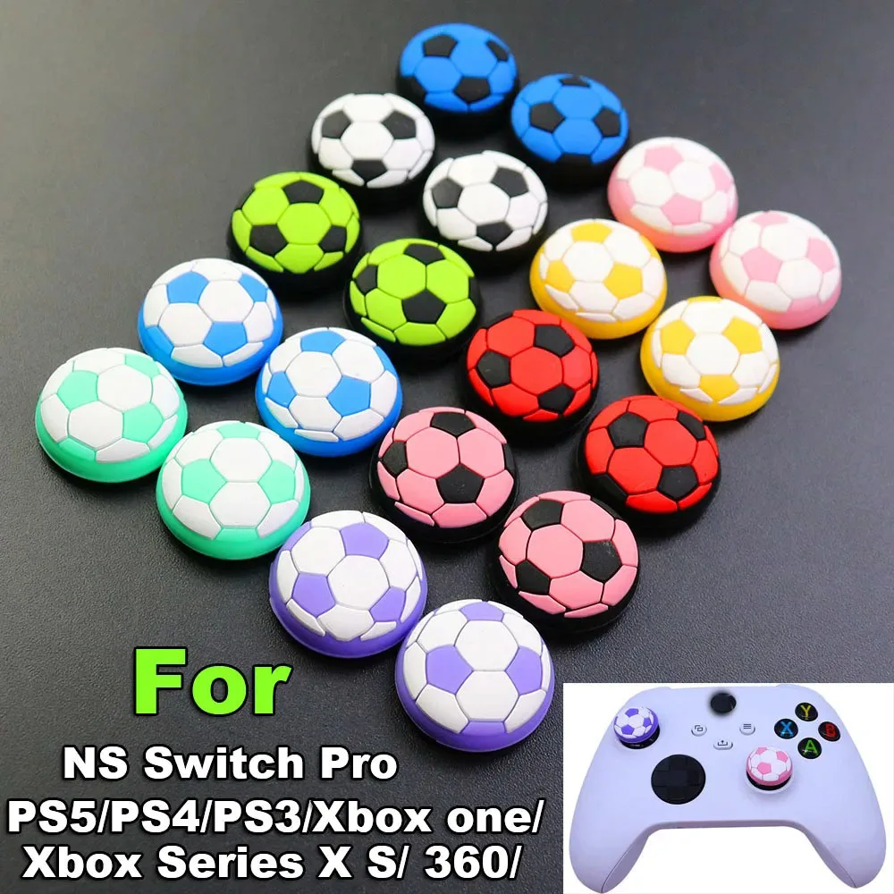 

1PC Soft Silicone Thumb Stick Grip Cap Football Joystick Cover For PS5 PS4 PS3 NS Switch Pro Xbox One Series 360 Controller Case