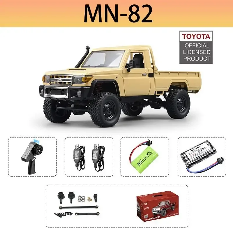 1:12 Rc Car  Mn Model Mn82 Retro Full-scale Simulation LC79 RTR 2.4g 4WD 280 Motor Remote Control RC Truck Model Car Toy