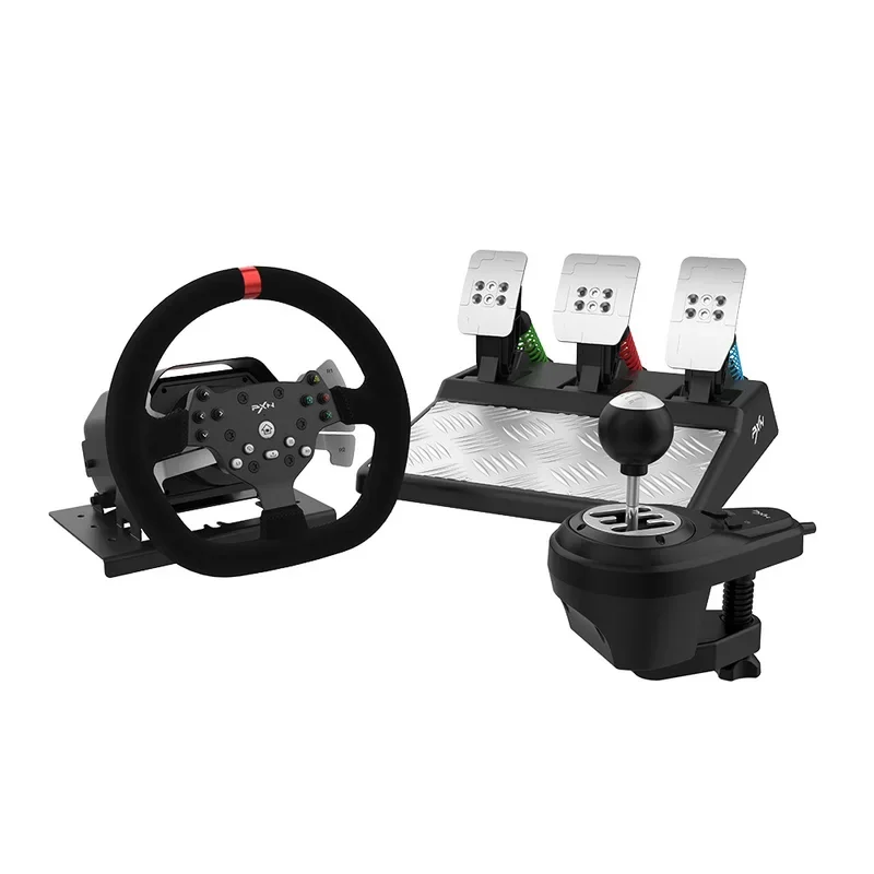 

PXN-V10 Force Feedback Racing Game Aiming Wheel 900 Degree Compatible With Pc/One/Ps4