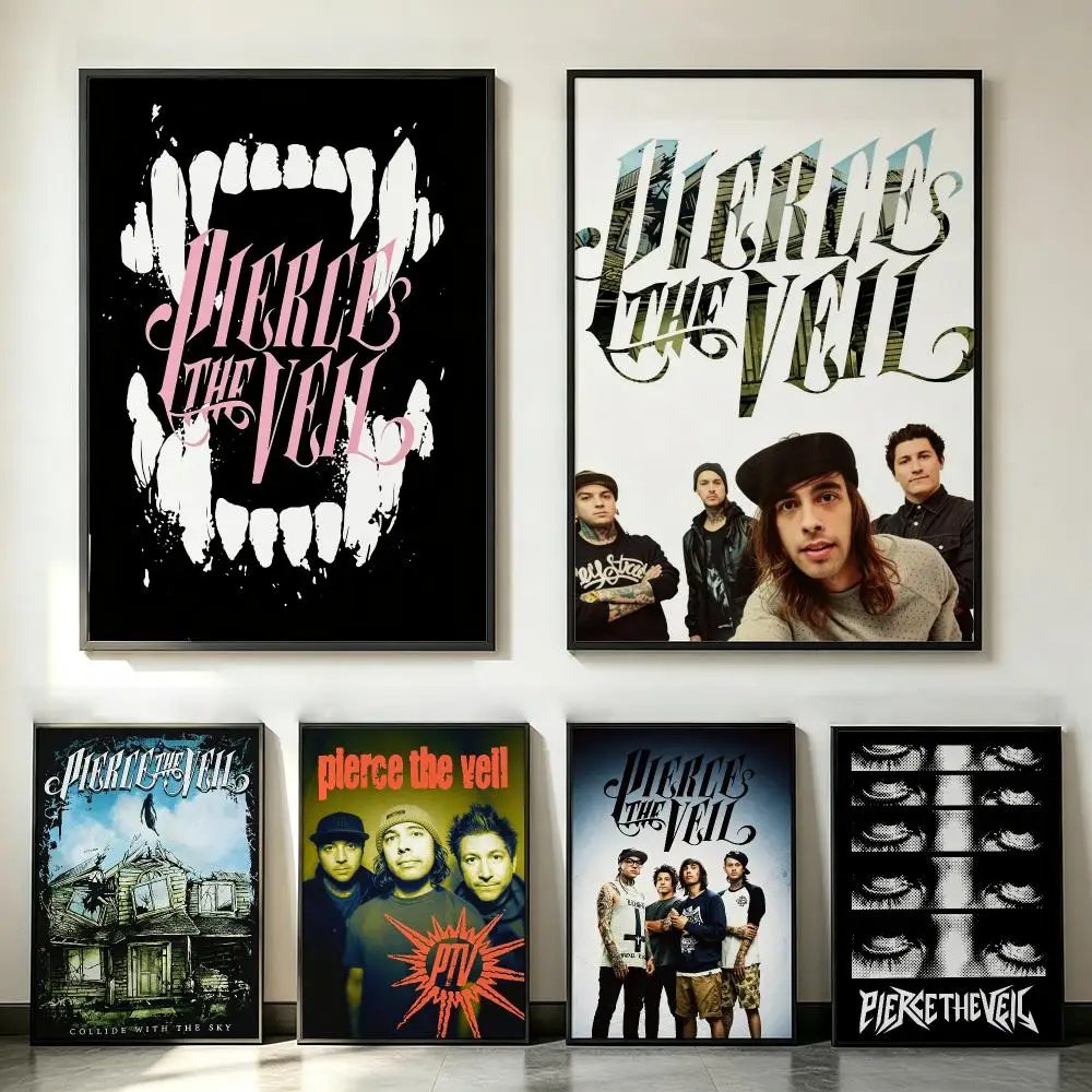 band Pierce The Veil Poster Poster HD Trendy SelfAdhesive Wall Art Print For Living Room Bedroom Dorm Office Home Gift