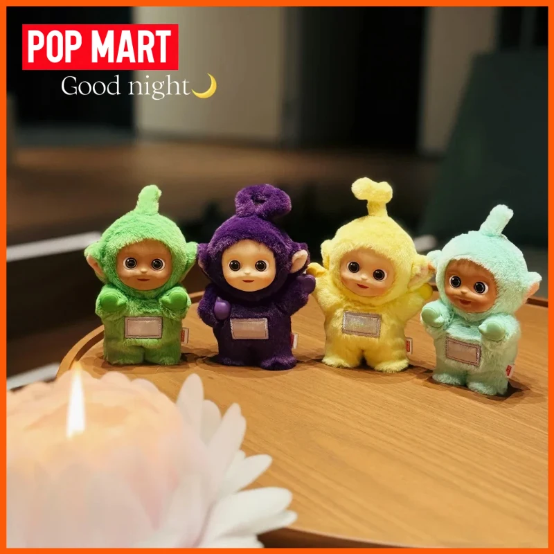 Popmart teletubbies série diga olá figura caixa cega brinquedo chaveiro presente na moda bonecas caixa misteriosa ornamentos crianças presentes