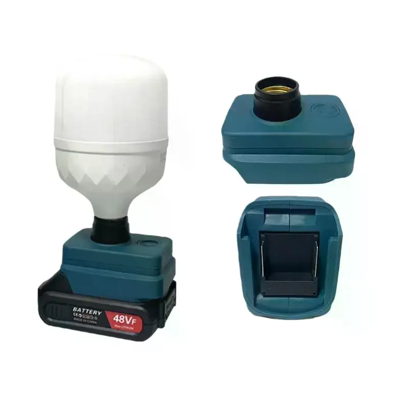 1 Stuks Werklamp Base Socket Led Lamp Base Plug Voor Li-Ion Batterij 18V Led-lampen Laagspanningen lamp Verlichting Outdoor