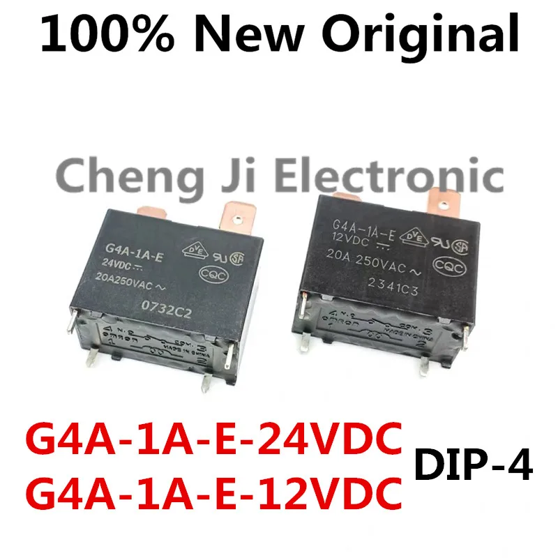 5-10PCS/Lot G4A-1A-E-12VDC 、G4A-1A-E-24VDC DIP-4 New original power relay air conditioning repair G4A-1A-E-DC12V DC24V